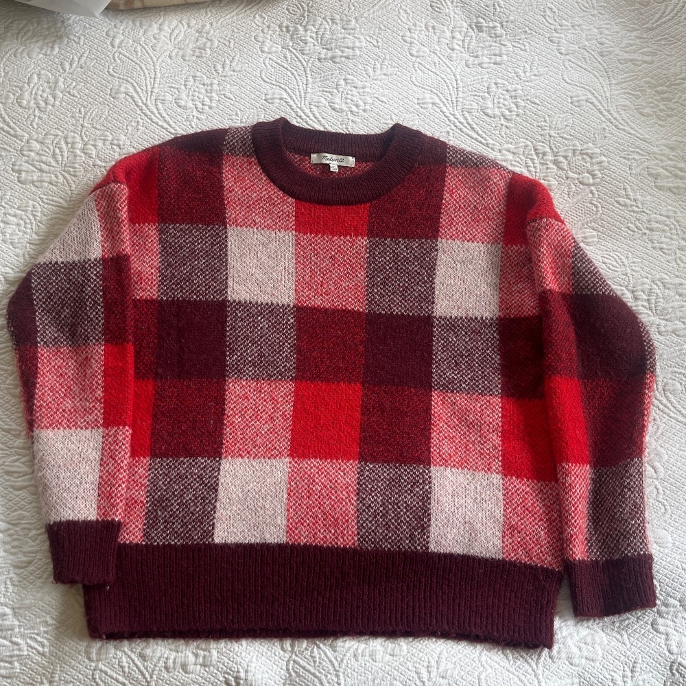 Madewell check sweater